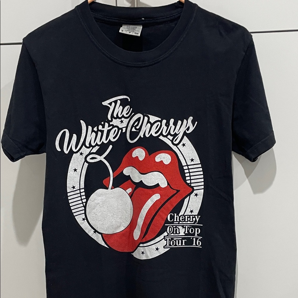 Comfort Colors The White Cherrys Cherry On Top Tour Graphic Tee Shirt Small